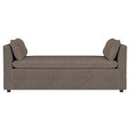 Robin - Upholstered Accent Bench With Armrests - Brown