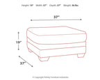 Tracling - Oversized Accent Ottoman - Slate