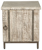Laddford - Accent Cabinet - Shelf - Whitewash