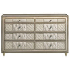 Lorient - 8-Drawer LED Bedroom Dresser Cabinet