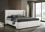 Alamosa - Boucle Upholstered Wingback Bed