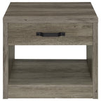 Felix - 1-Drawer Engineered Wood Side End Table - Gray Driftwood