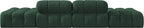 Ames - 4 Piece Boucle Upholstered Modular Sofa With 2 Backless Seats