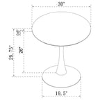 Arkell - Round Faux Marble Top Dining Table