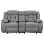 Higgins - Pillow Top Arm Motion Loveseat with Console