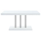 Brooklyn - 5 Piece Rectangular Dining Set - White High Gloss