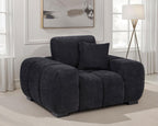 Octavia - Fabric Upholstered Track Arm Accent Chair