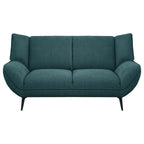 Acton - Upholstered Flared Arm Loveseat - Teal Blue