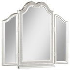 Evangeline - Tri - Fold Vanity Mirror - Silver Oak