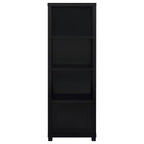 Jupiter - 3-Shelf Engineered Wood Media Tower - Black