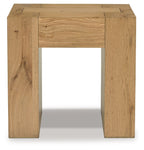 Bracken - Square End Table - Light Brown