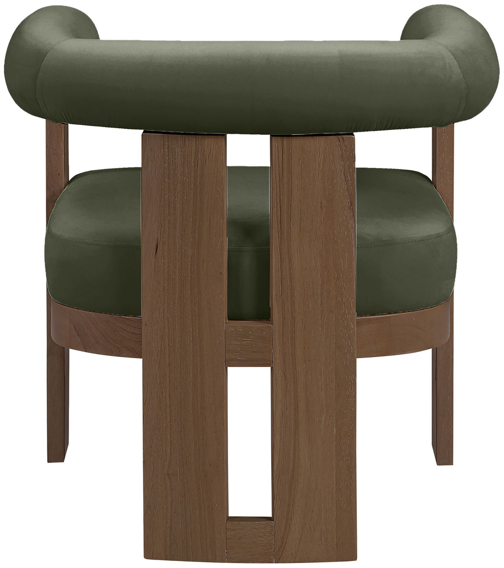 Arienzo - Performance Fabric Upholstered Accent Chair - Walnut Base