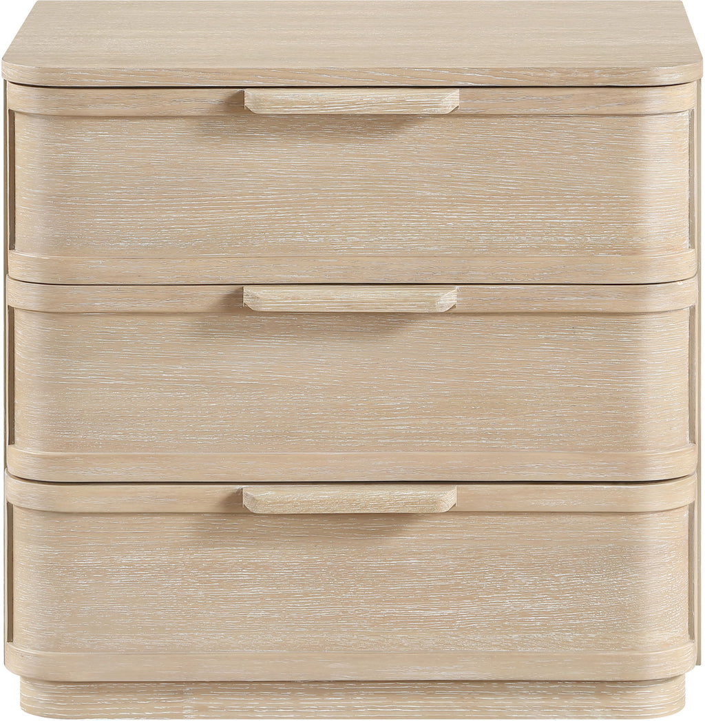 Tiberio - Oak Veneer And Solid Wood Nightstand