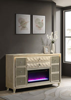 Lorient - 8-Drawer LED Bedroom Flame Box Dresser