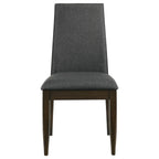 Wes - Upholstered Dining Side Chair (Set of 2) - Dark Walnut