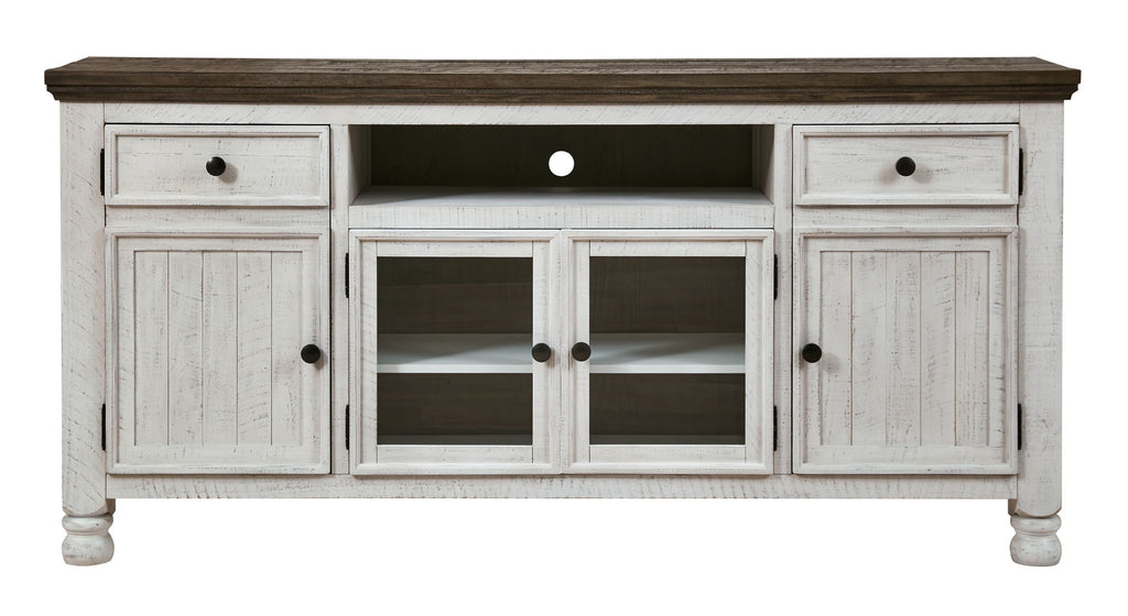 Havalance - Extra Large TV Stand - 4 Doors - Brown / Beige