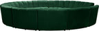 Infinity - 12 Piece Velvet Modular Sectional