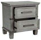 Russelyn - Two Drawer Night Stand - Gray