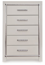 Zyniden - Five Drawer Chest - Silver