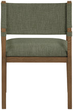 Avon - Linen Textured Performance Fabric Dining Arm Chair
