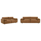 Buxton - Leather Upholstered Sofa Set
