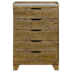 Henderson - 5-Drawer Bedroom Chest Of Drawers - Medium Oak