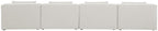 Cube - Linen Modular 4 Seat Armless Sofa