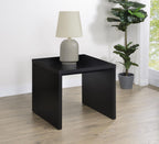 Knapp - Engineered Wood Square Side End Table - Black