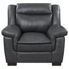 Arabella - Upholstered Padded Arm Accent Chair - Gray