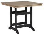 Fairen Trail - Square Counter TBL w/Umb OPT - Black / Driftwood