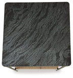Minrich - Accent Table - Black / Natural