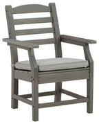 Visola - Arm Chair With Cushion (Set of 2) - Gray