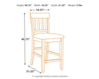 Ralene - Upholstered Barstool (Set of 2) - Medium Brown