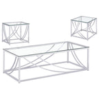 Lille - Glass Top Coffee And End Table Set