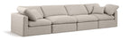 Indulge - Linen 4 Seat Modular Sofa