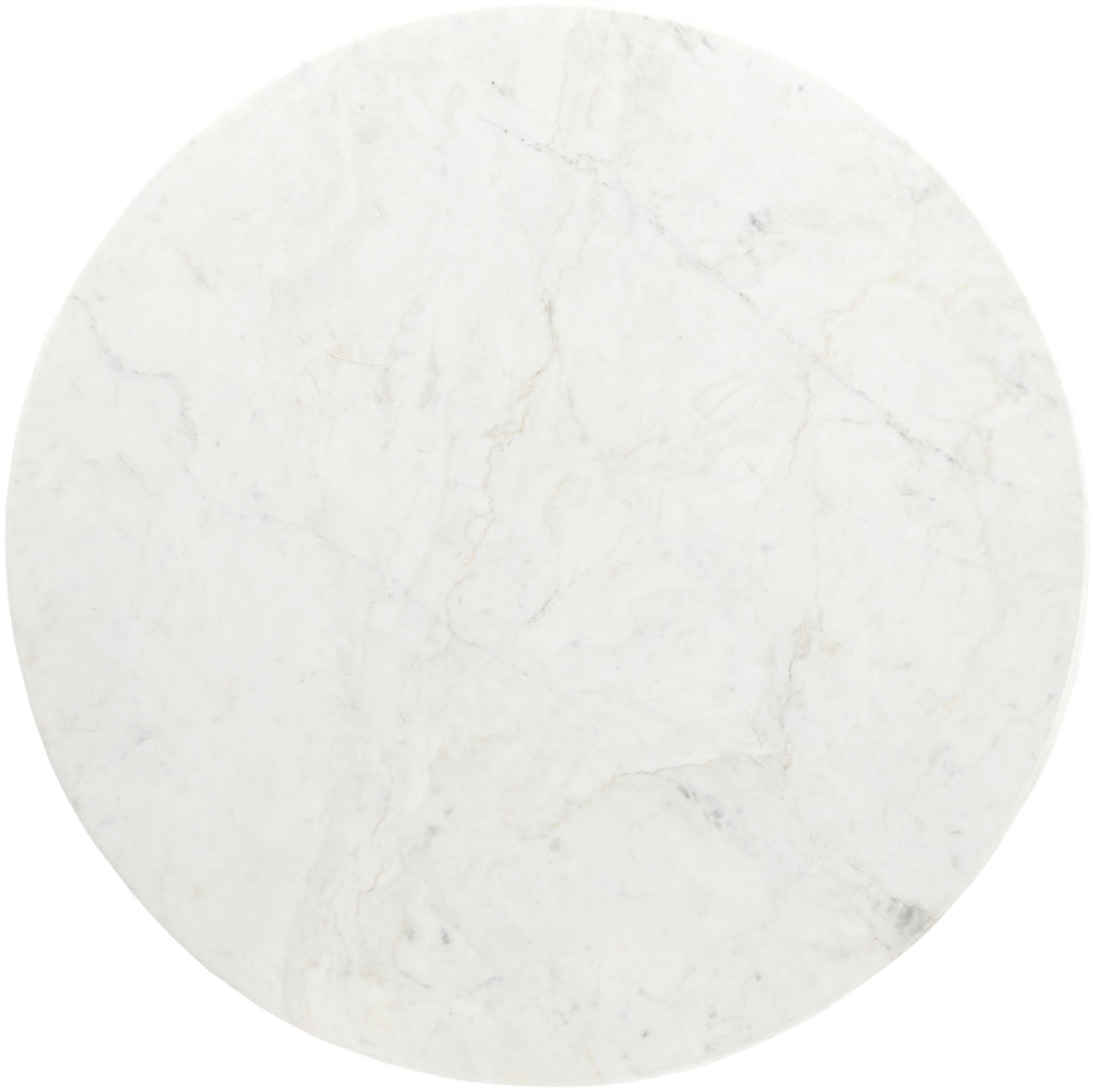 Liona - 42" Marble And Mango Wood Dining Table