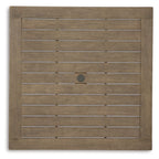 Aria Plains - Square Dining Table W/Umb Opt - Brown