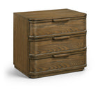 Tiberio - Oak Veneer And Solid Wood Nightstand