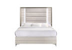 Zambrano - Queen Bed With LED - White