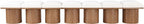 Pavilion - 7 Piece Modular Bench With Brown Base