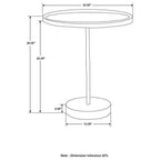 Ginevra - Round Marble Base Accent Table
