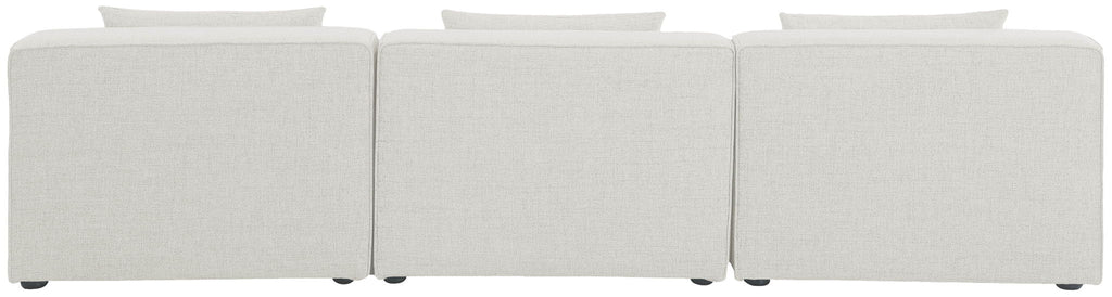Cube - Linen Modular 3 Seat Armless Sofa