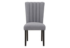 D03 Dining Table And Four D8685 Dining Chairs - Gray / Black