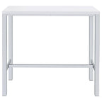 Natividad - 5 Piece Pub Height Bar Table Set - White High Gloss