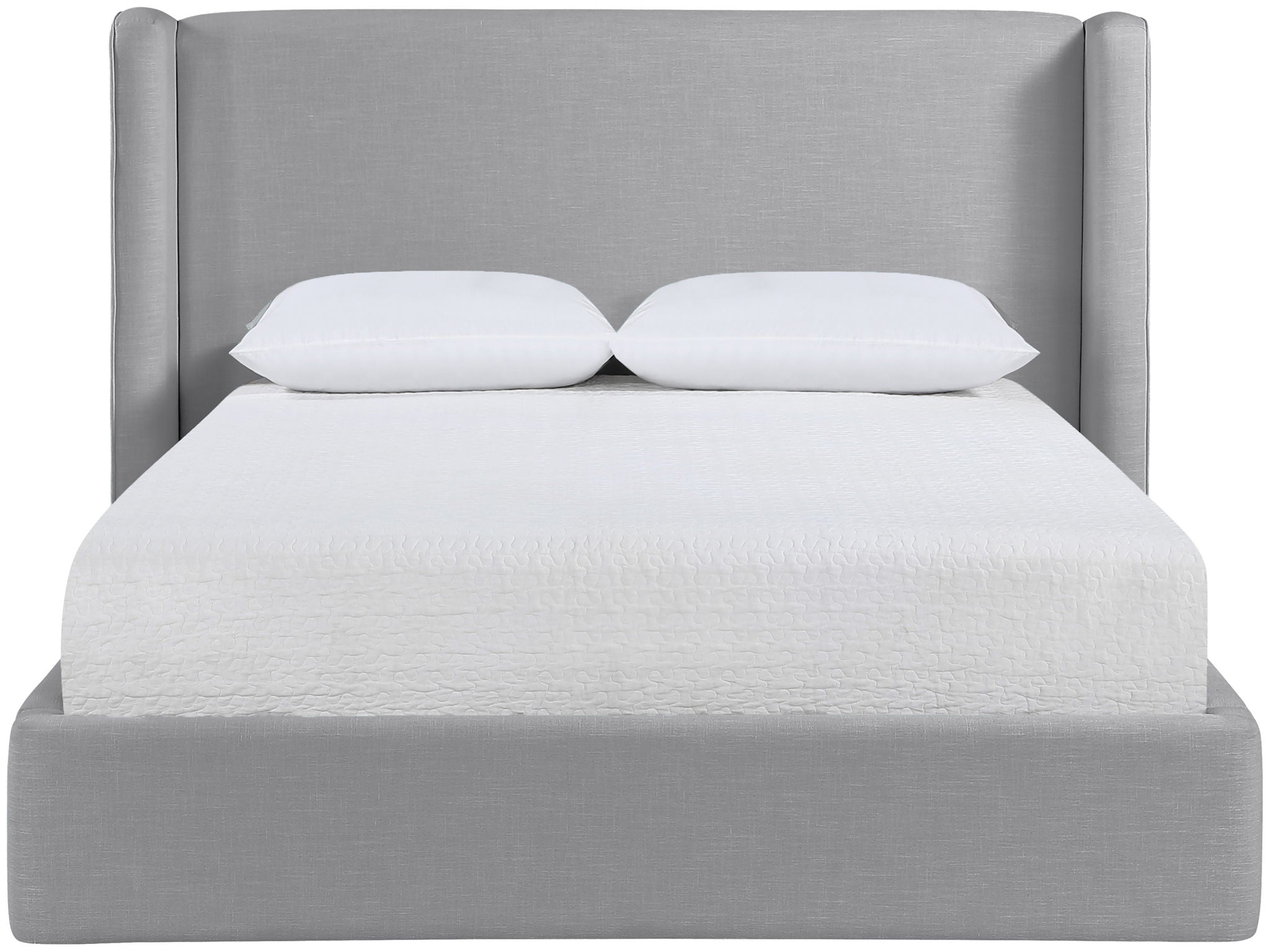 Kendall - Linen Textured Fabric Upholstered Bed