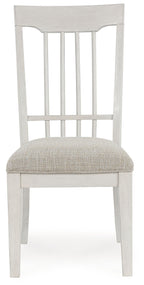Shaybrock - Dining Upholstered Side Chair (Set of 2) - Antique White / Brown