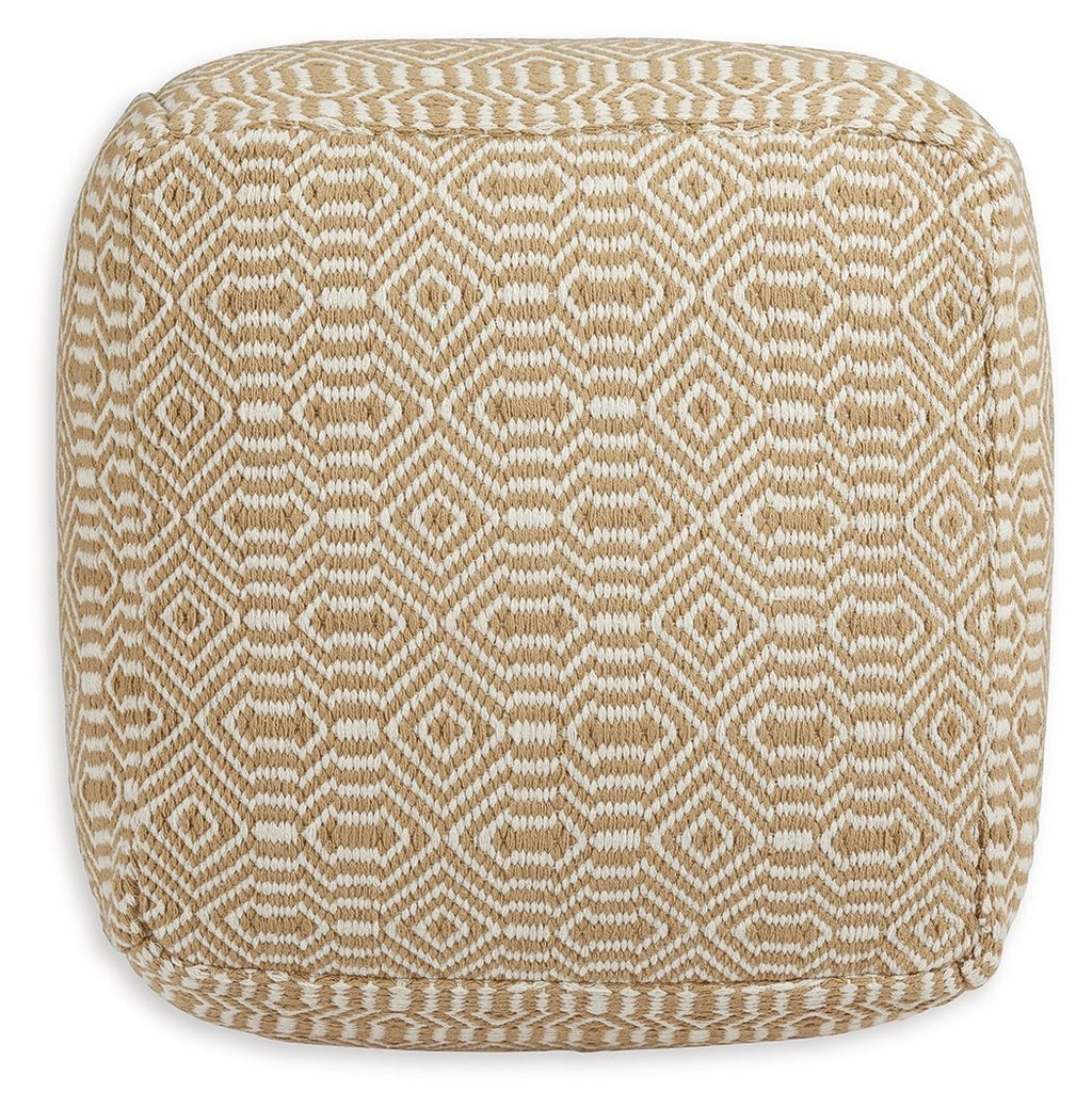 Adamont - Pouf - Tan / Ivory