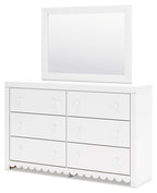 Mollviney - Dresser And Mirror - White