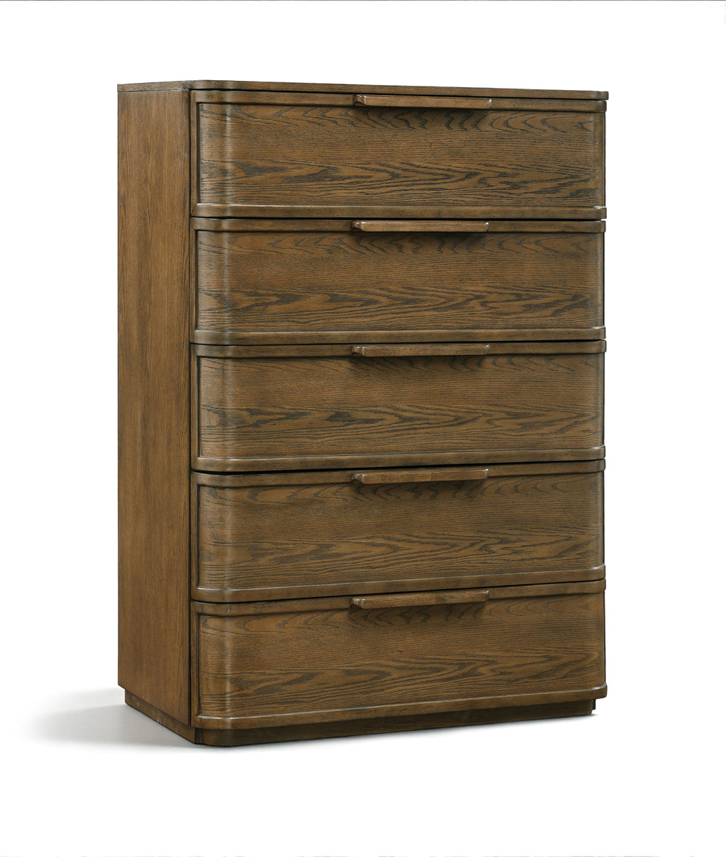Tiberio - Oak Veneer And Solid Wood Chest