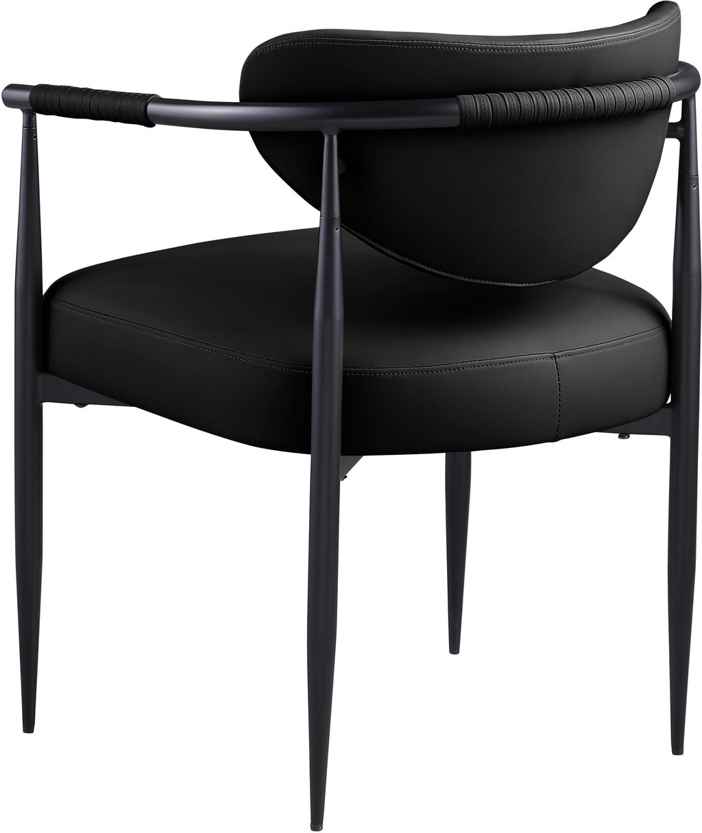Virella - faux Leather Upholstered Dining Chair (Set of 2) - Black Base